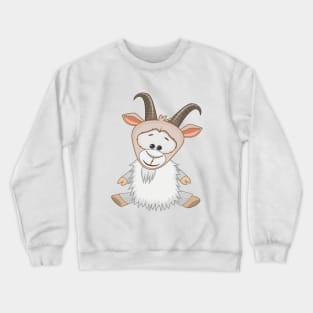 Goat Cute Kawaii Cartoon Crewneck Sweatshirt